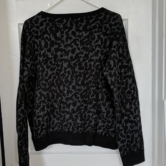 Talula Black and Grey leopard print sweater - Picture 5 of 5